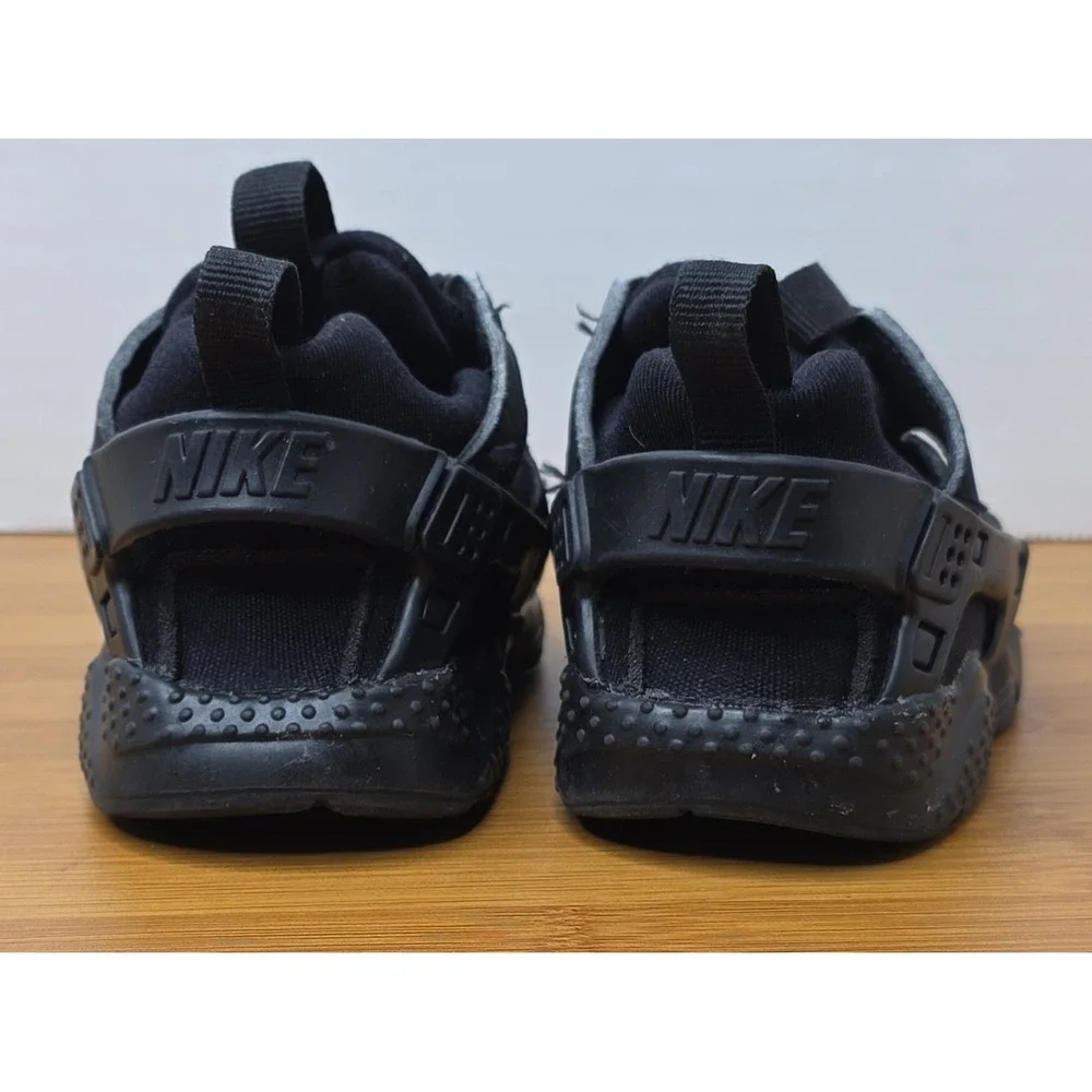 Nike Huarache Run Triple Black Size 5C Sneakers Shoes Baby Toddler FV5604-001